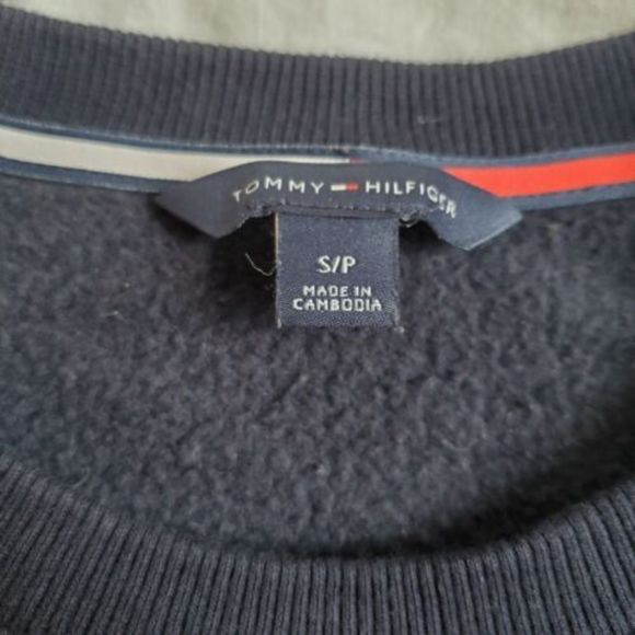 Tommy Hilfiger Slip On Navy Blue Sweatshirt Dress SZ Small - Picture 3 of 9